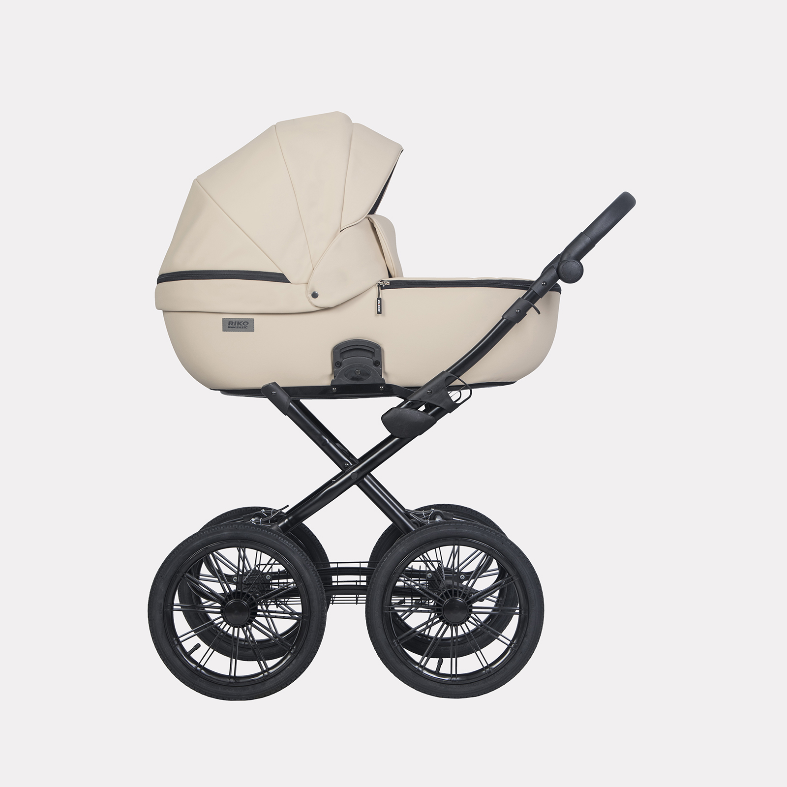 Коляска 2 в 1 RIKO BASIC MONTANA ECCO Prestige 15 Ivory beige (бежевый)