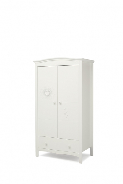 Детская комната Erbesi серия Cuore Шкаф Cuore White (белый)