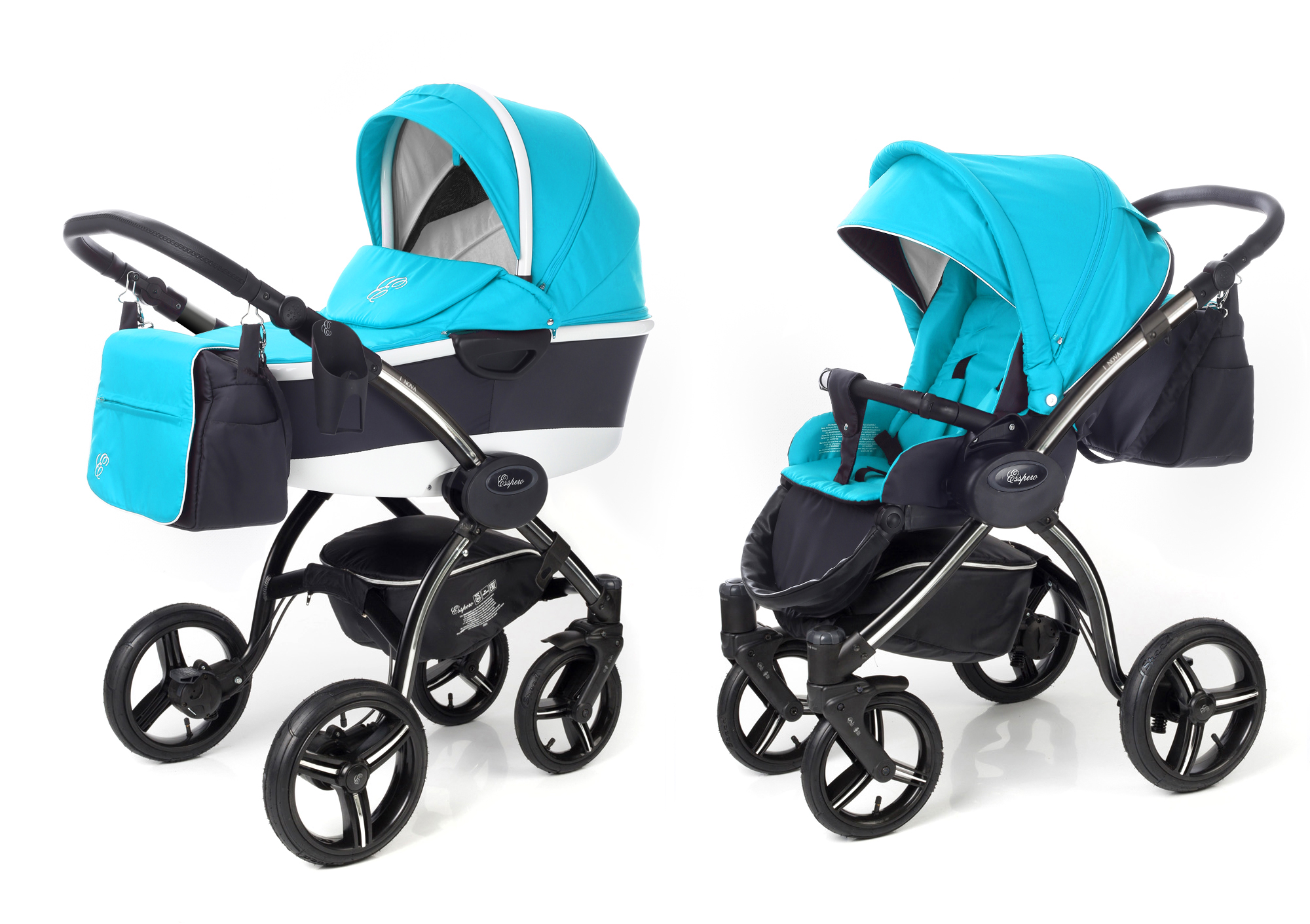 Коляска 2 в 1 Esspero I-Nova Alu (шасси Black) Aqua