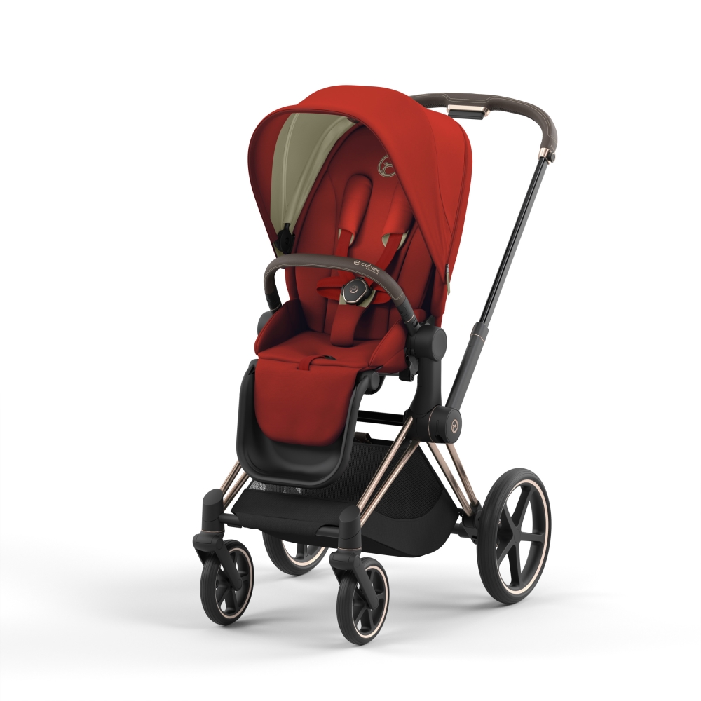 Прогулочная коляска Cybex Priam IV (шасси Rosegold) Autumn Gold