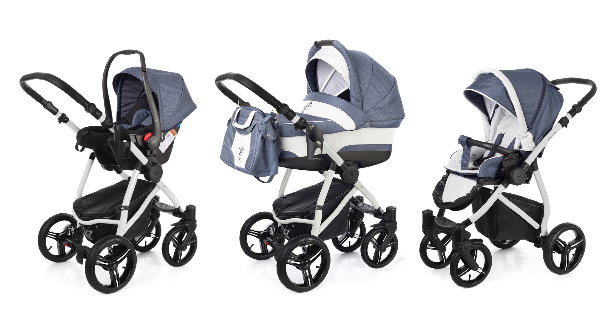 Коляска 3 в 1 Esspero Newborn Lux (шасси Grey) Lena