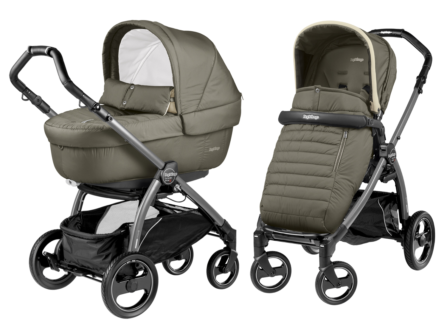 Коляска 2 в 1 Peg-Perego Book Plus S Breeze Kaki