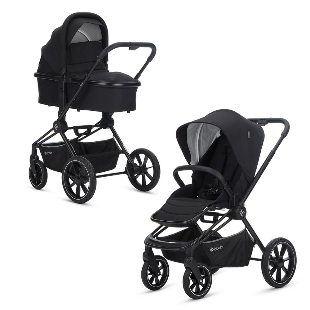 Коляска 2 в 1 Labala Raiz Lite Night black (02NBLK) 2023