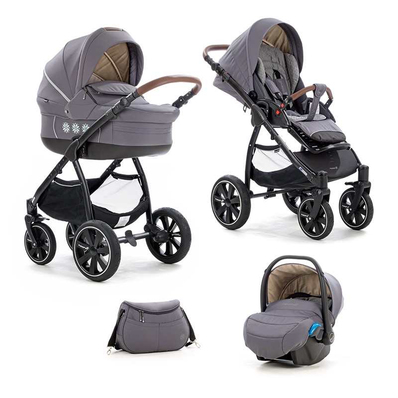 Коляска 3 в 1 Noordi Fjordi Sport NB+ Deep Grey 851