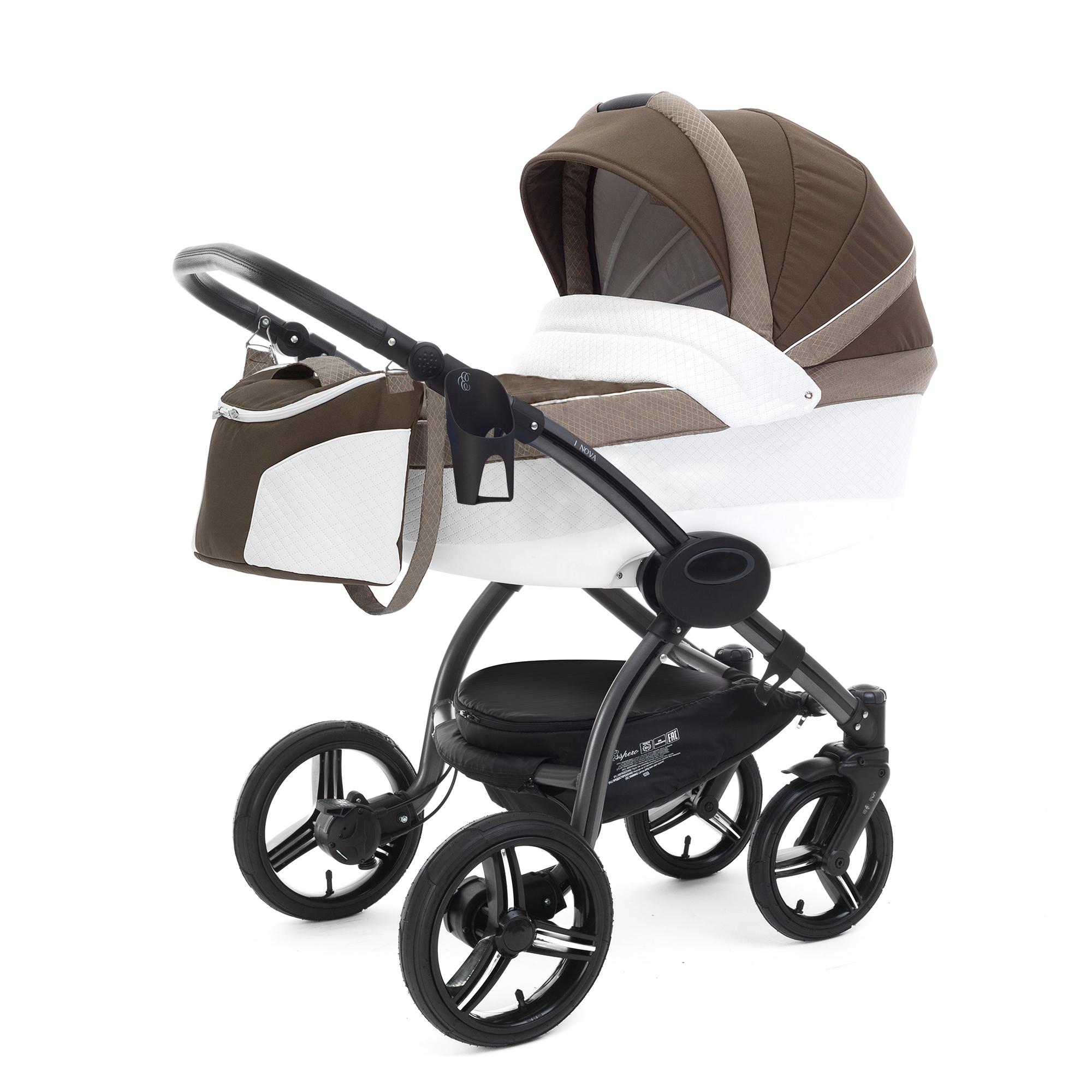 Коляска для новорожденных Esspero Grand I-Nova (шасси Graphite) Royal Brown