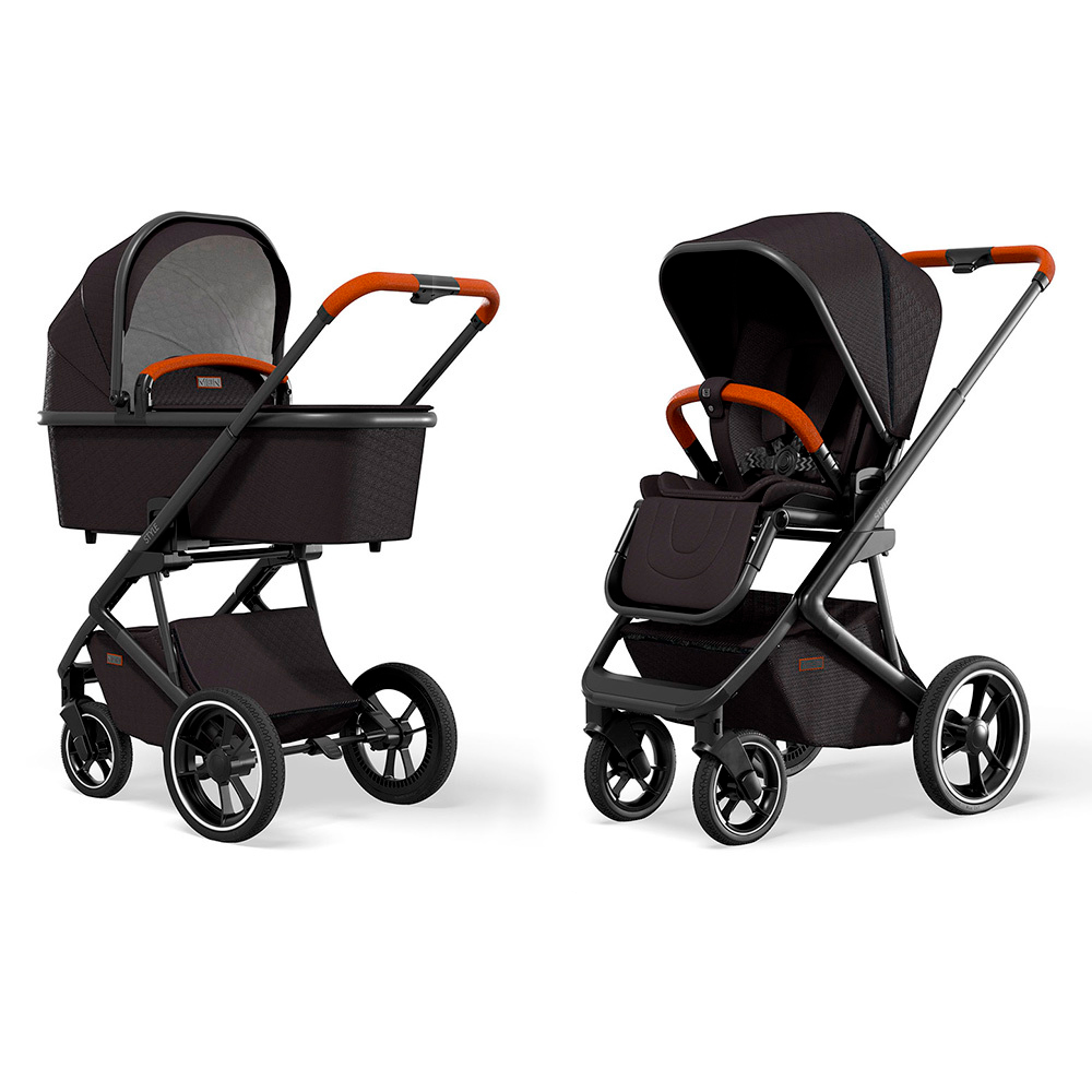 Коляска 2 в 1 Moon Style Black (301) 2021