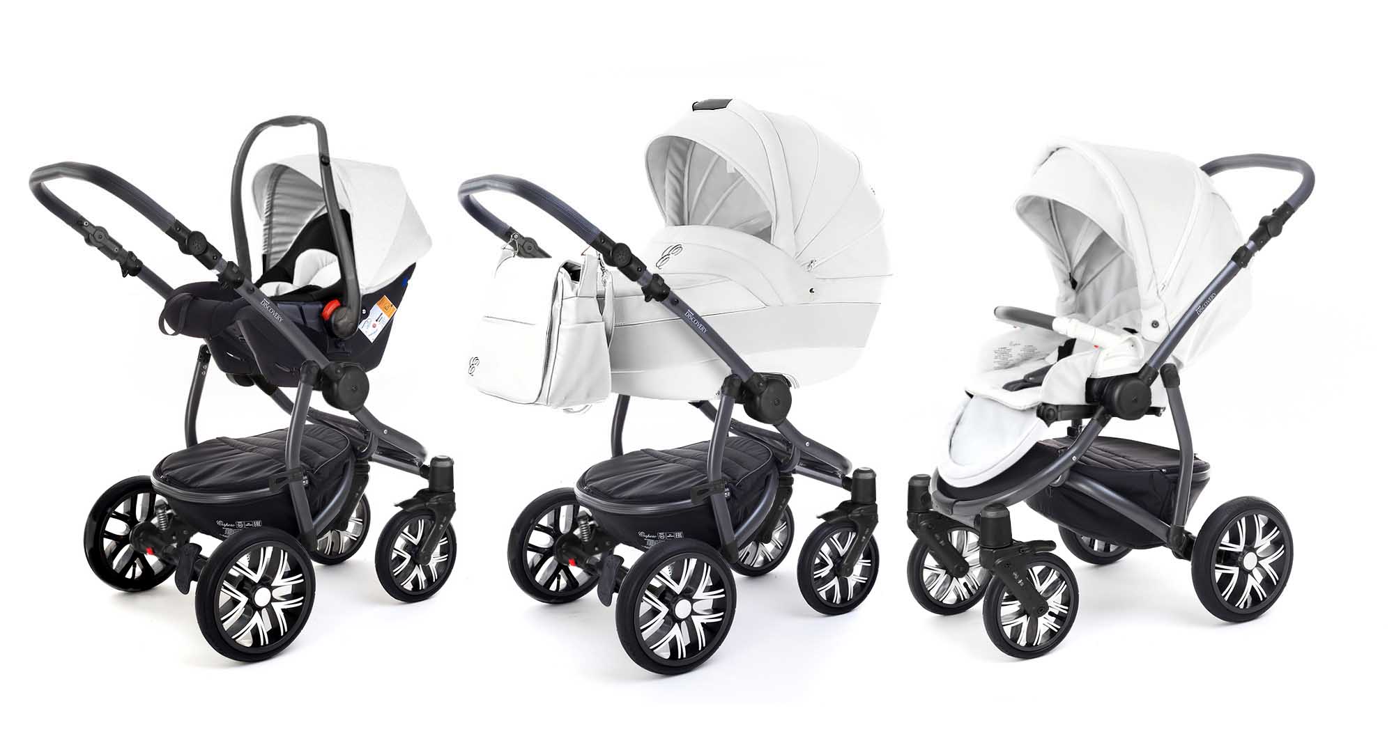 Коляска 3 в 1 Esspero Grand Discovery (шасси Graphite) Argtic leatherette