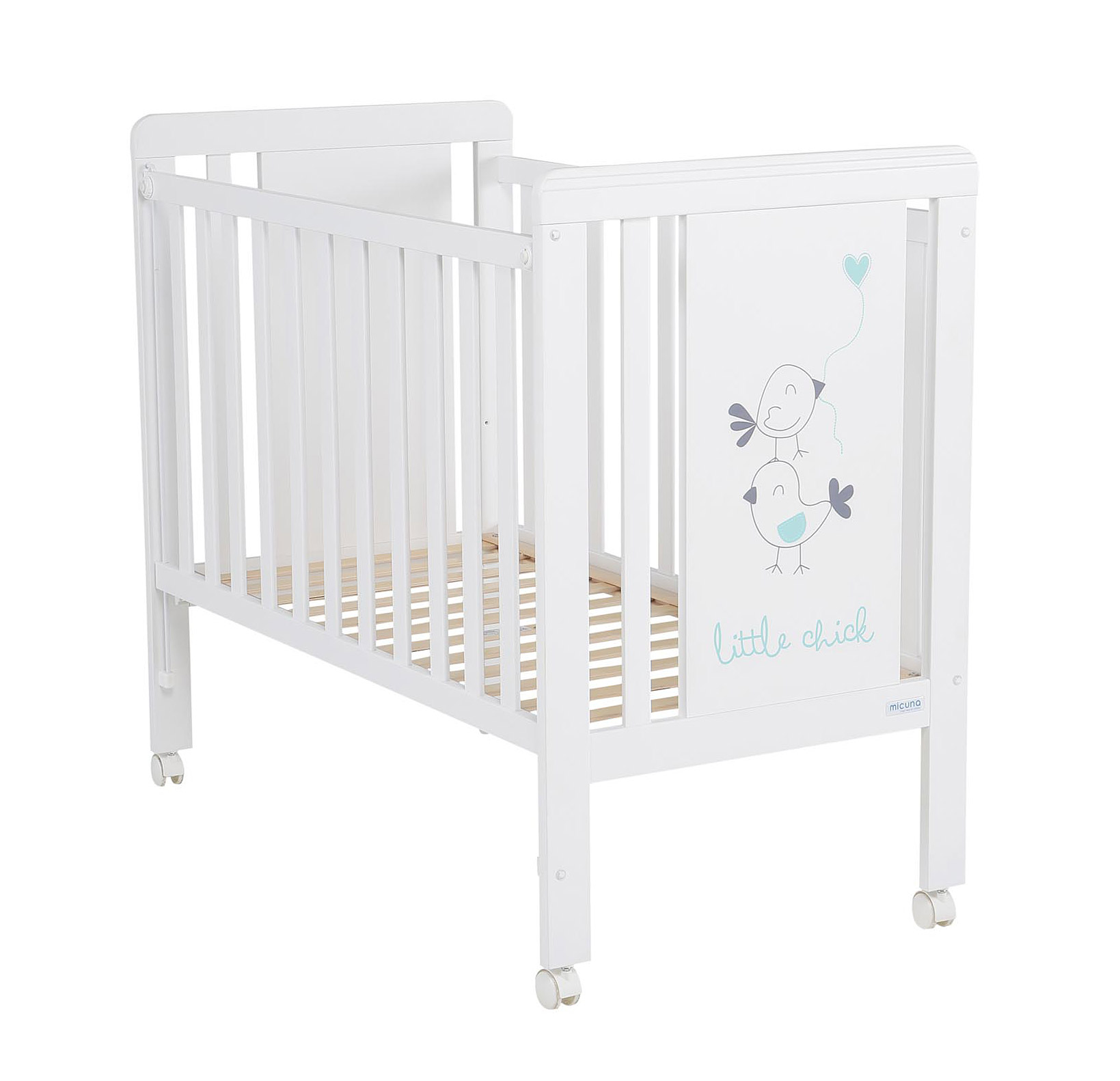 Детская кроватка Micuna Little Chick 120x60 White/Aquamarine