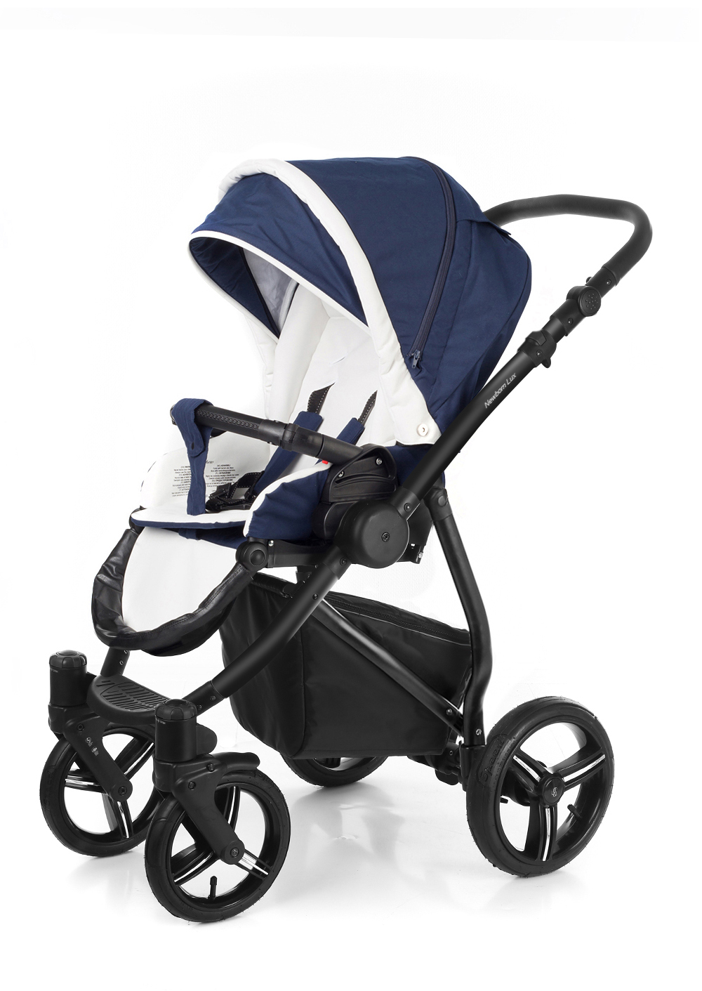 Прогулочная коляска Esspero Newborn Lux (шасси Black) Navy Lux