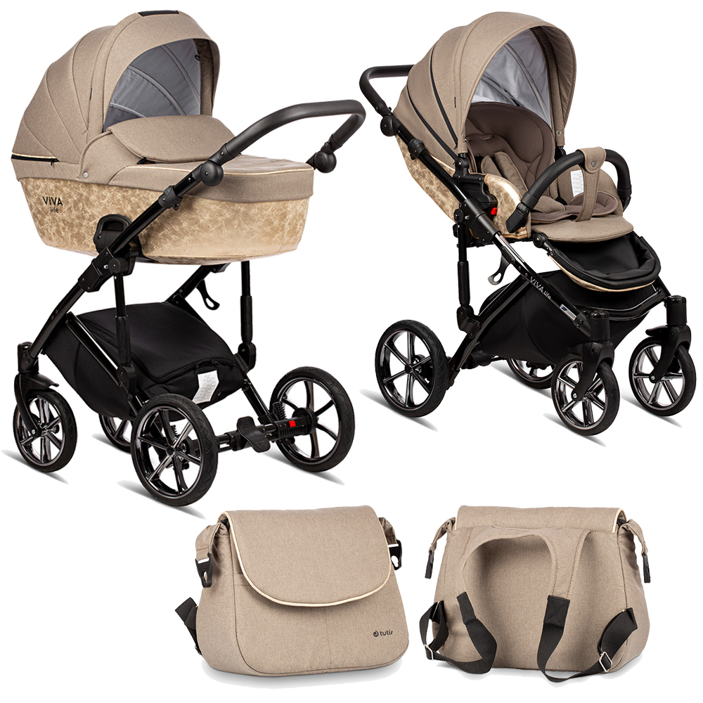 Коляска 2 в 1 Tutis Viva Life Majestic Gold