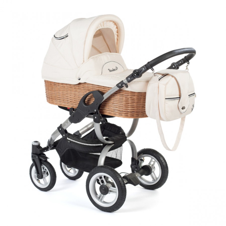 Коляска для новорожденных Reindeer City Wiklina Eco-Leather с конвертом + автолюлька