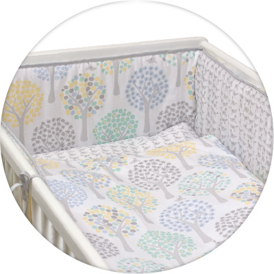 Постельное бельё Ceba Baby с принтом 3 предмета Magic Tree Blue Lux