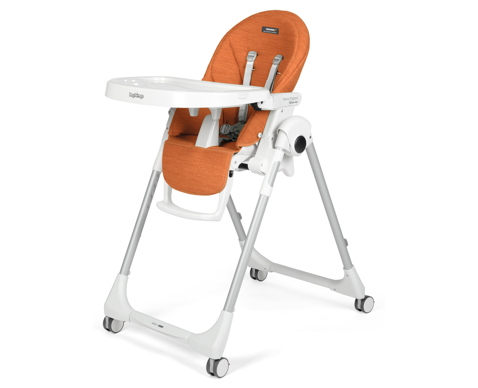 Стульчик для кормления Peg Perego Prima Pappa Follow Me Wonder Orange