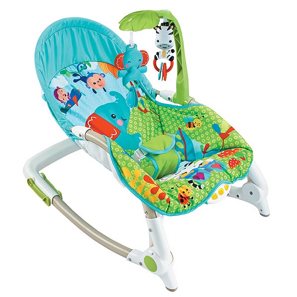 Детское кресло-качалка с игрушками и вибрацией Fitch Baby Newborn-To-Toddler 88922