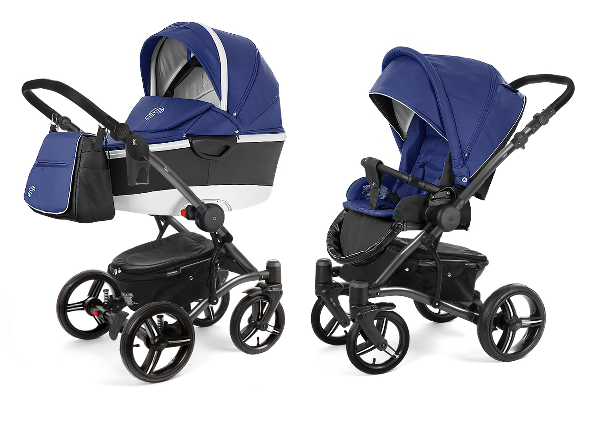 Коляска 2 в 1 Esspero Tour Alu (шасси Graphite) Navy