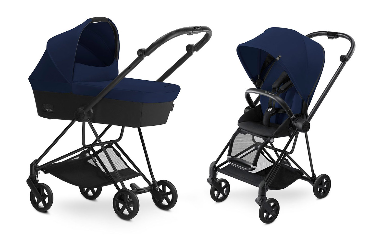 Коляска 2 в 1 Cybex MIOS (шасси Black) Midnight Blue