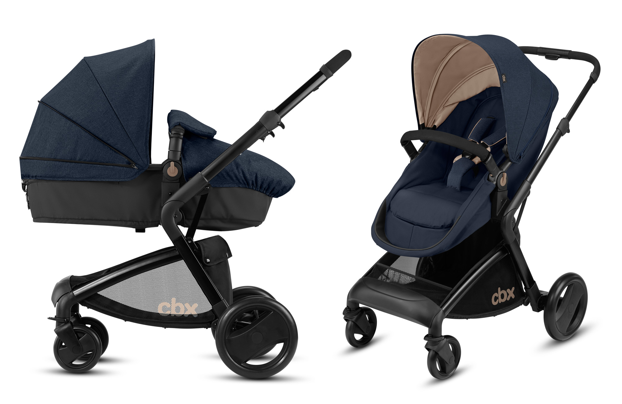 Коляска 2 в 1 CBX by Cybex Bimisi Flex Jeansy Blue