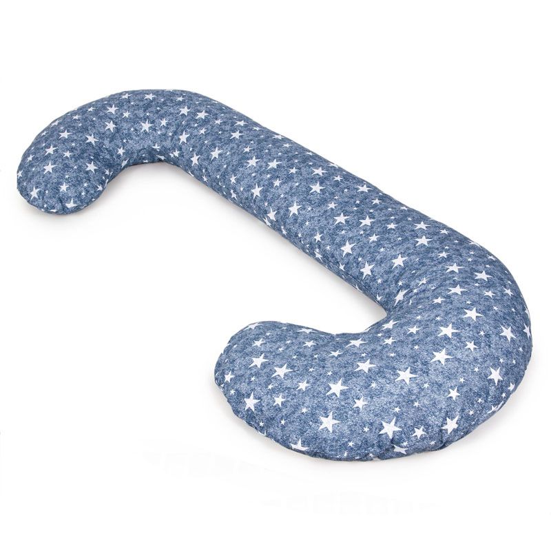 Подушка для кормления Ceba Baby Physio Duo Denim Style трикотажная Stars blue W-705-119-588