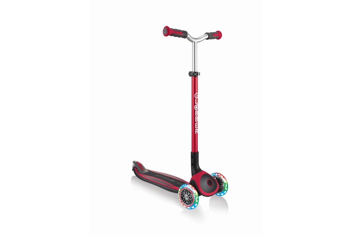 Самокат Globber Master Lights Красный