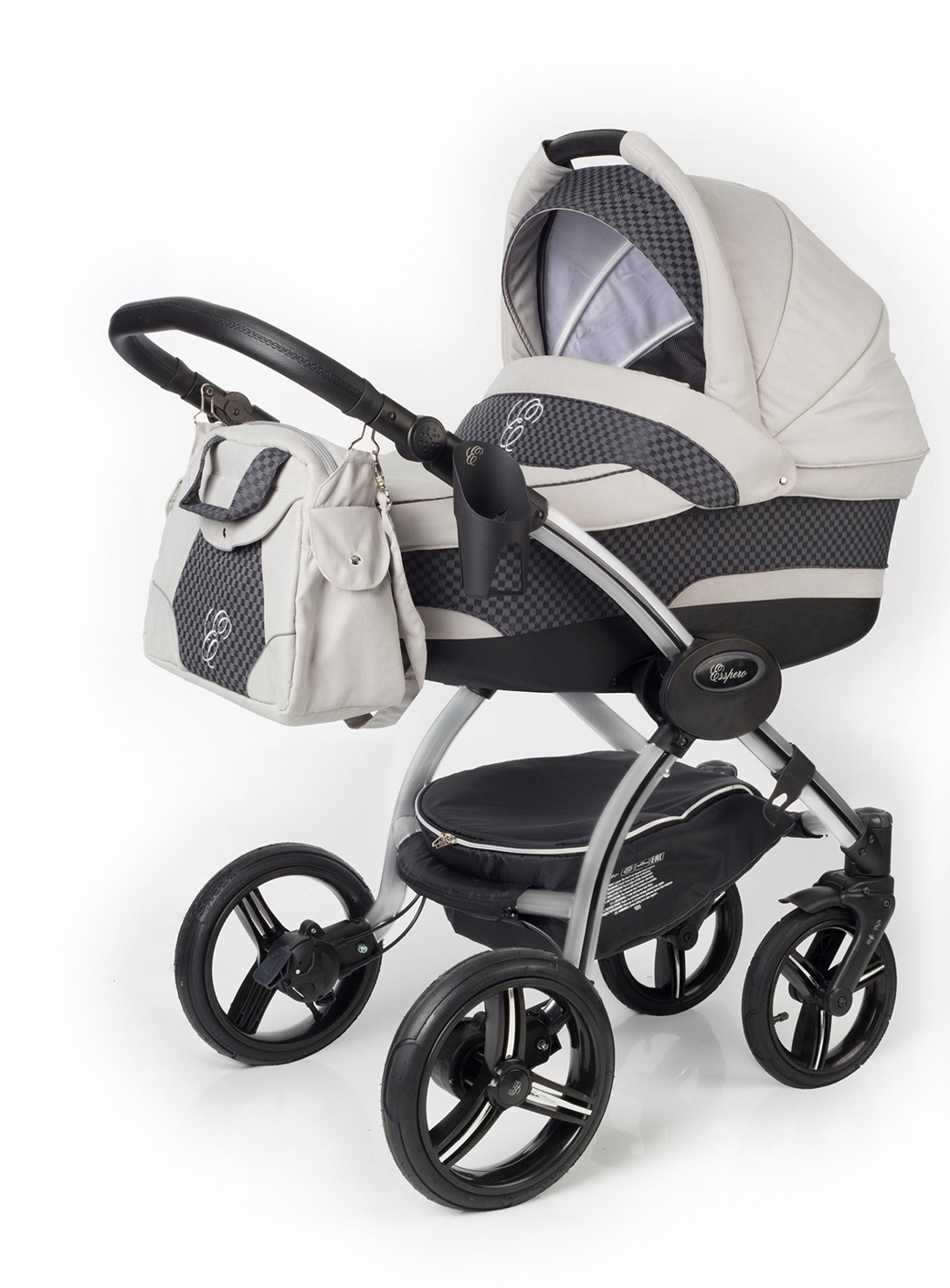 Коляска для новорожденных Esspero I-Nova (шасси Grey) Grey Carbon