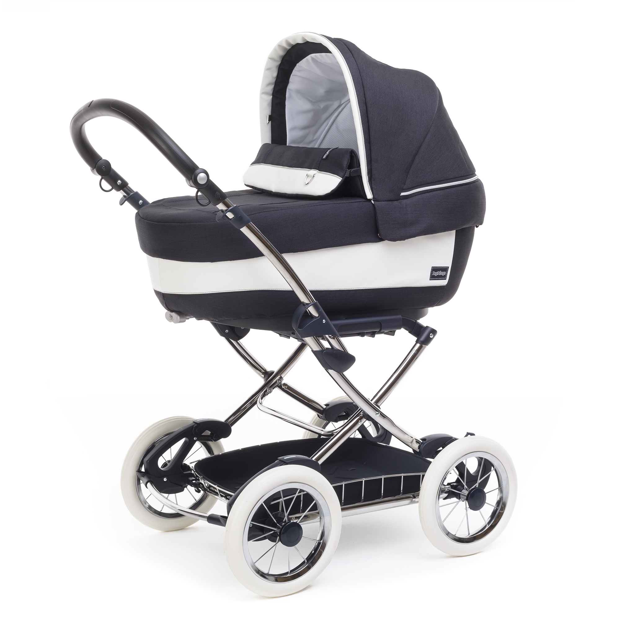Коляска для новорожденных Peg Perego Culla Elite Chromato Luxe Blue
