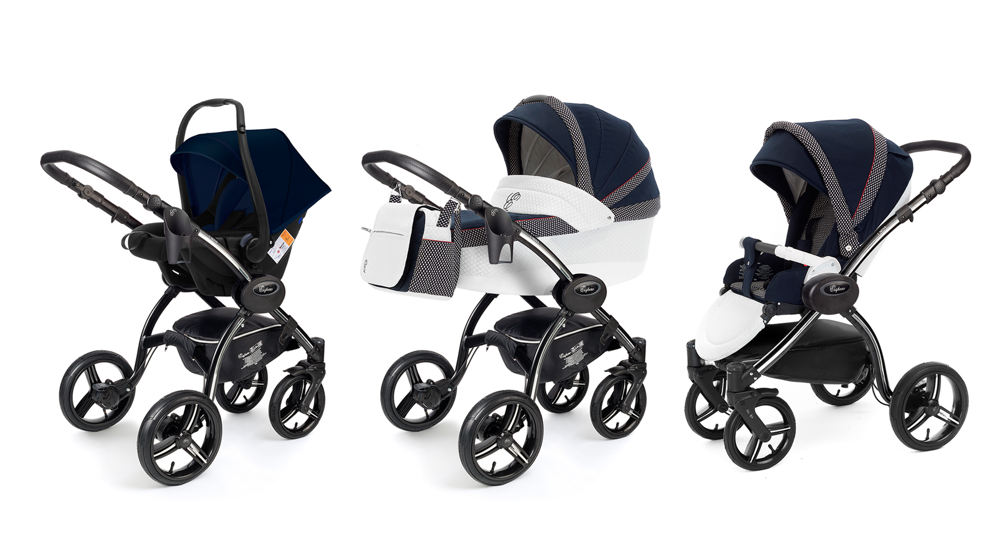 Коляска 3 в 1 Esspero Grand I-Nova (шасси Black) Royal Deep Ocean