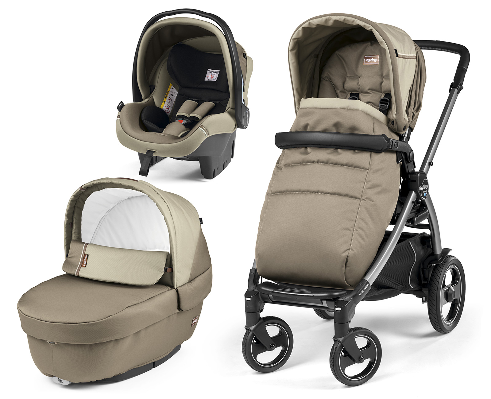 Коляска 3 в 1 Peg Perego Book 51 S Elite Set Modular (шасси Titania) Class Beige