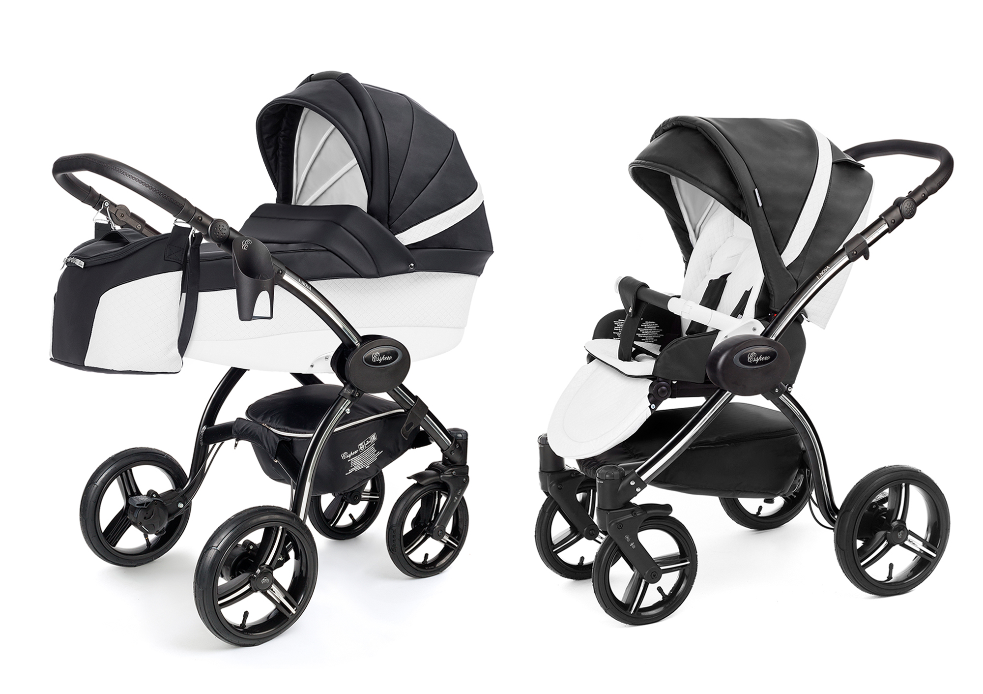 Коляска 2 в 1 Esspero Grand I-Nova (шасси Black) Nappa Graphite