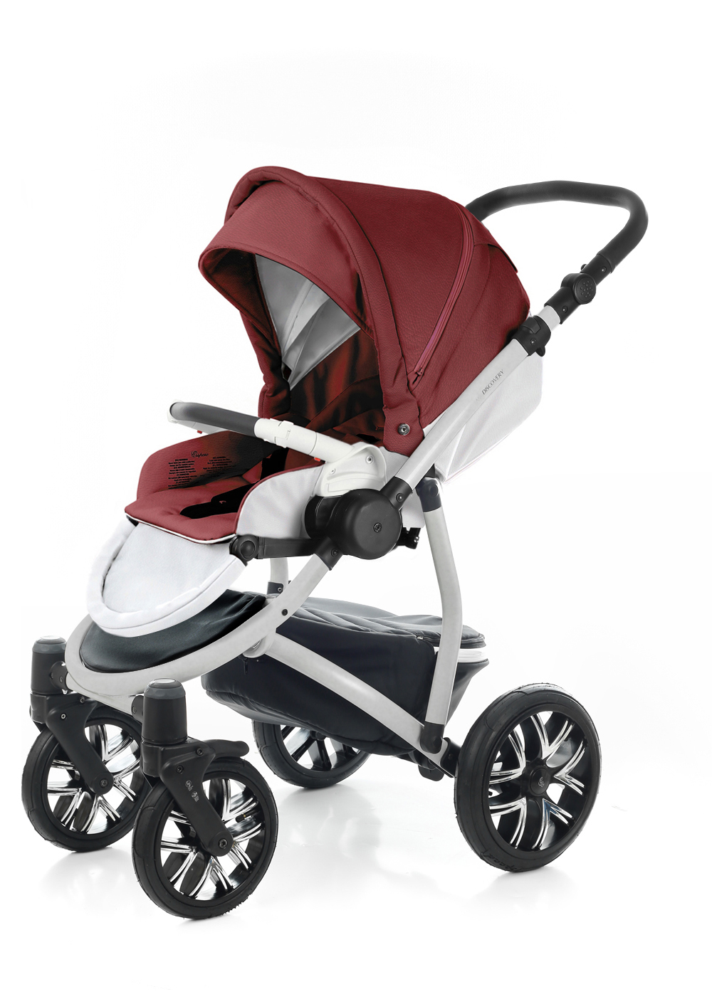 Прогулочная коляска Esspero Grand Discovery (шасси Grey) Cherry leatherette