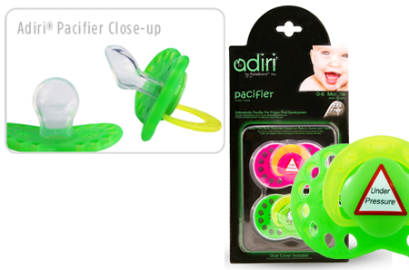 Пустышка Adiri Logo Pacifiers (2 шт), размер 3, 18-36 мес.
