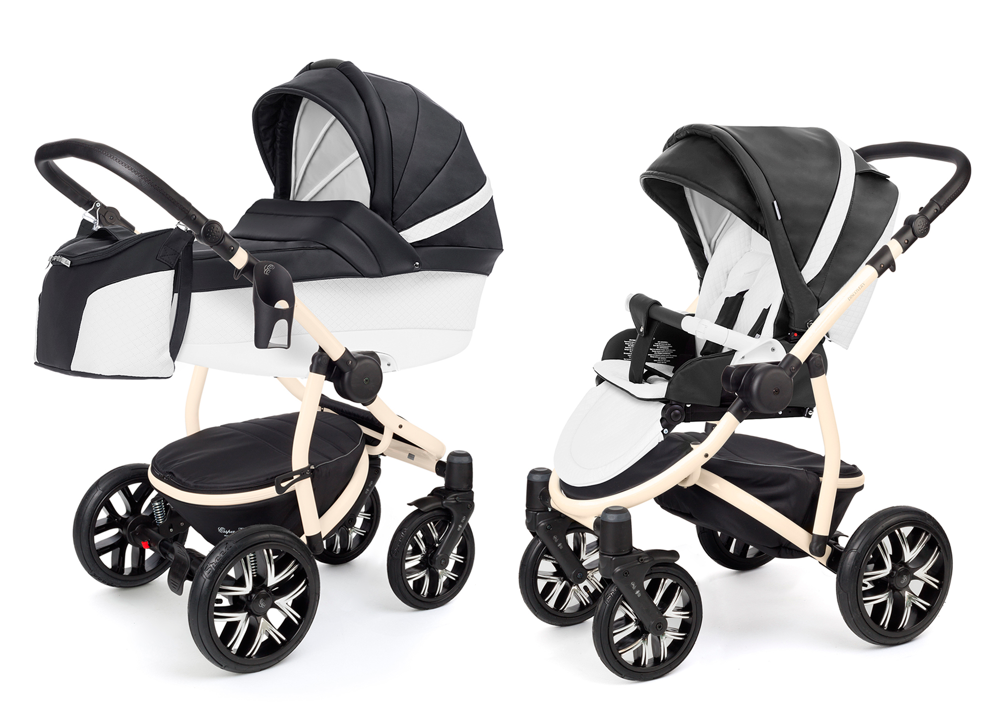 Коляска 2 в 1 Esspero Grand Discovery (шасси Beige) Nappa Graphite