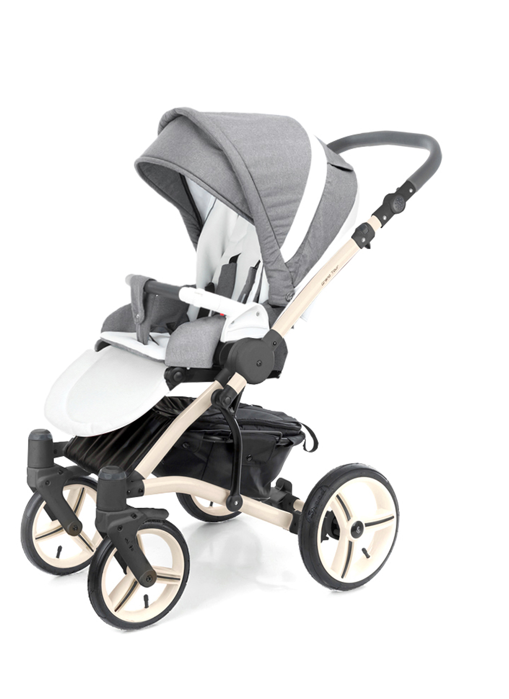 Прогулочная коляска Esspero Grand Tour (шасси Beige) Jeans Grey