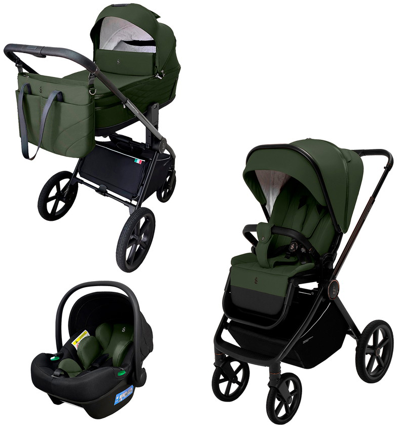 Коляска 3 в 1 SBL Elegante Therma Green