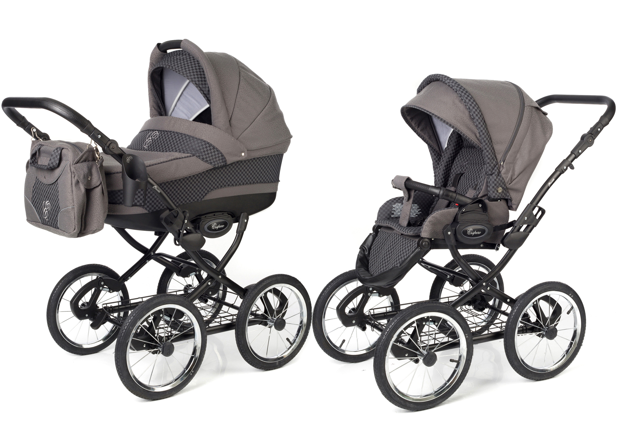 Коляска 2 в 1 Esspero Classic (шасси Black) Carbon