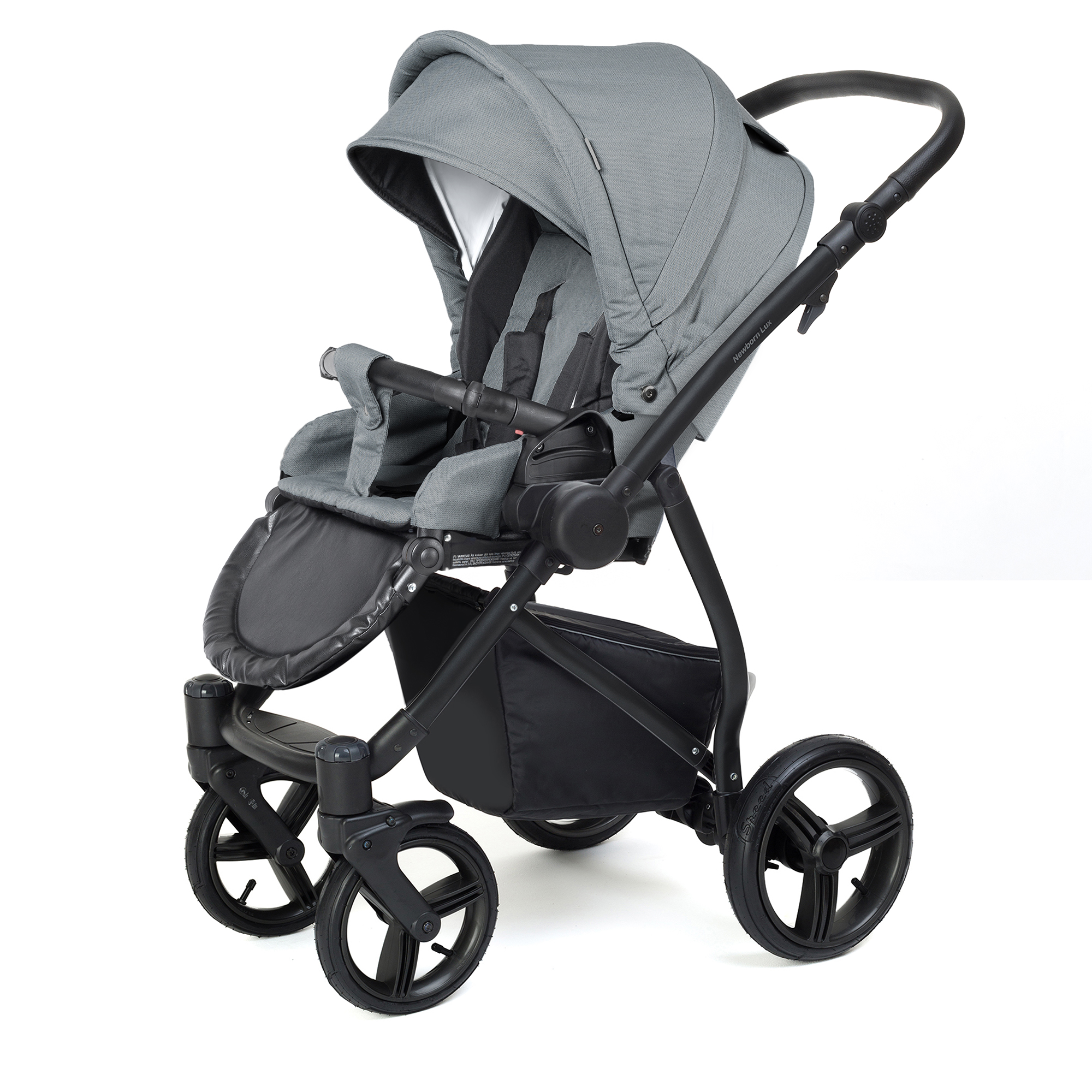 Прогулочная коляска Esspero Newborn Lux Alu (шасси Black) Asphalt