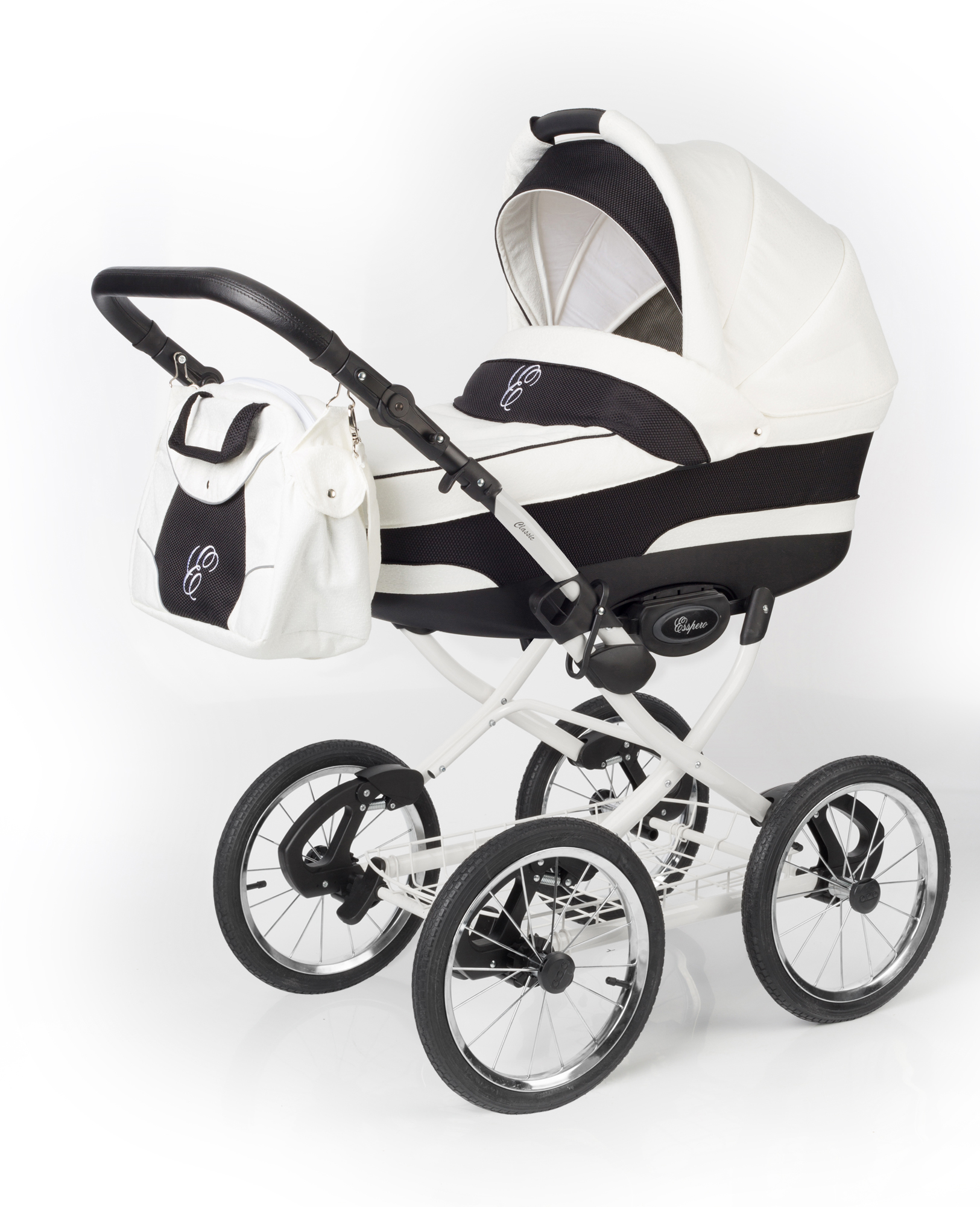 Коляска для новорожденных Esspero Classic (шасси White) White