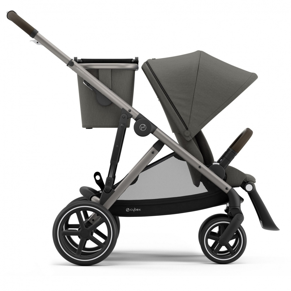 Прогулочная коляска Cybex Gazelle S Soho Grey с корзиной и дождевиком