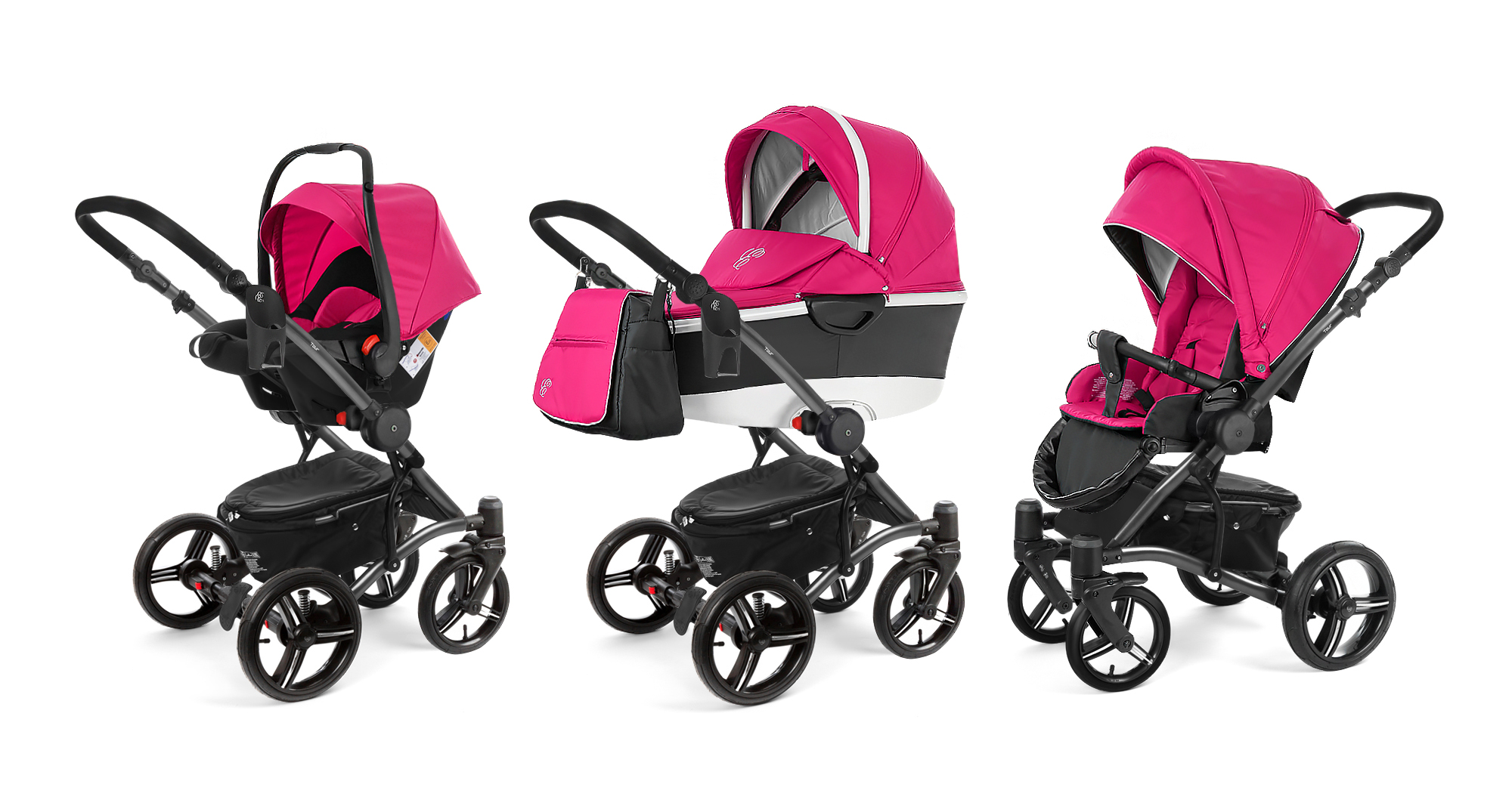 Коляска 3 в 1 Esspero Tour Alu (шасси Graphite) Camellia