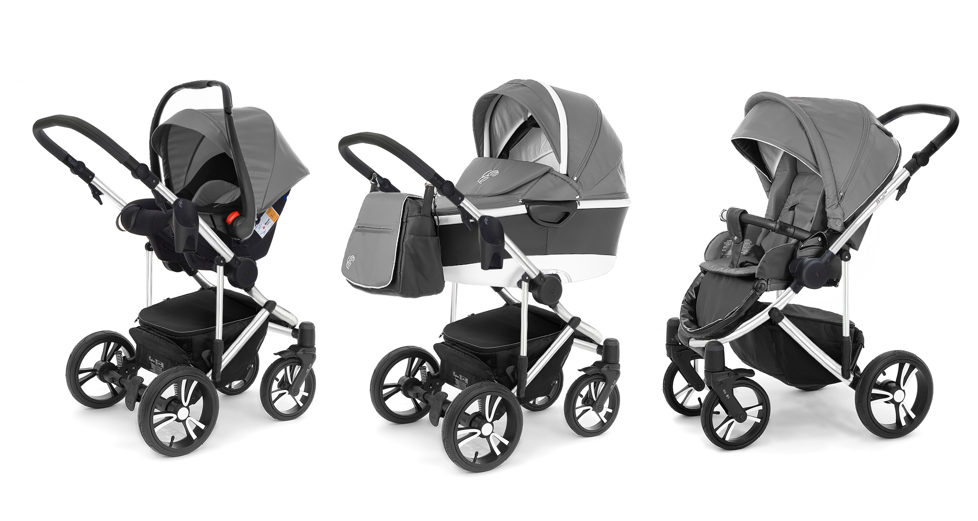 Коляска 3 в 1 Esspero Magic Pro Alu (шасси Chrome) Grey