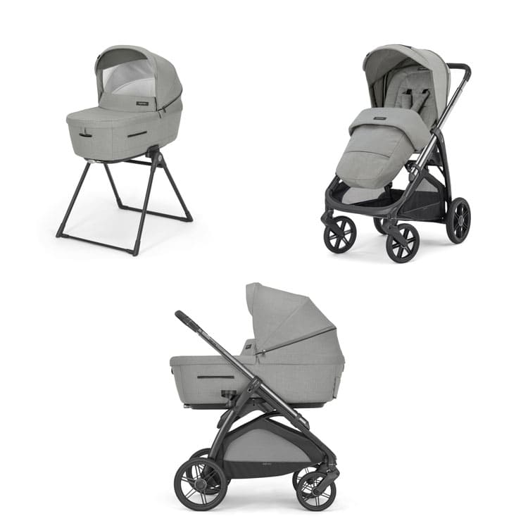 Коляска 2 в 1 Inglesina Aptica с подставкой под люльку Stand Up New Satin Grey