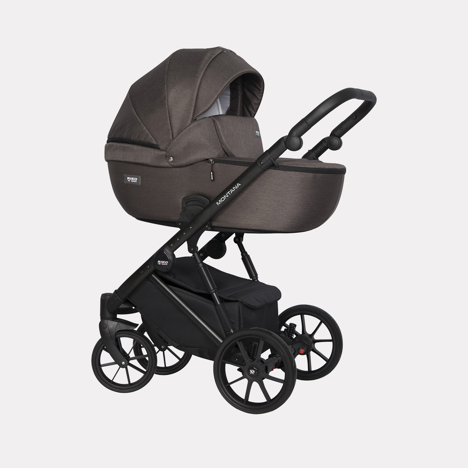 Коляска 2 в 1 RIKO BASIC MONTANA 01 коричнеый