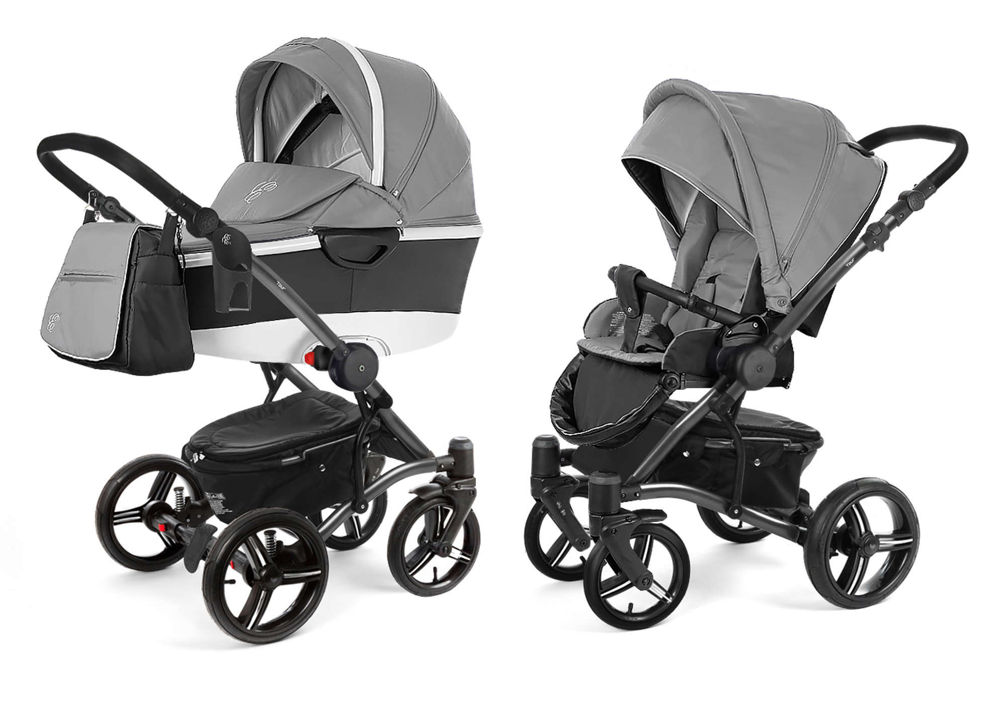Коляска 2 в 1 Esspero Tour Alu (шасси Graphite) Grey
