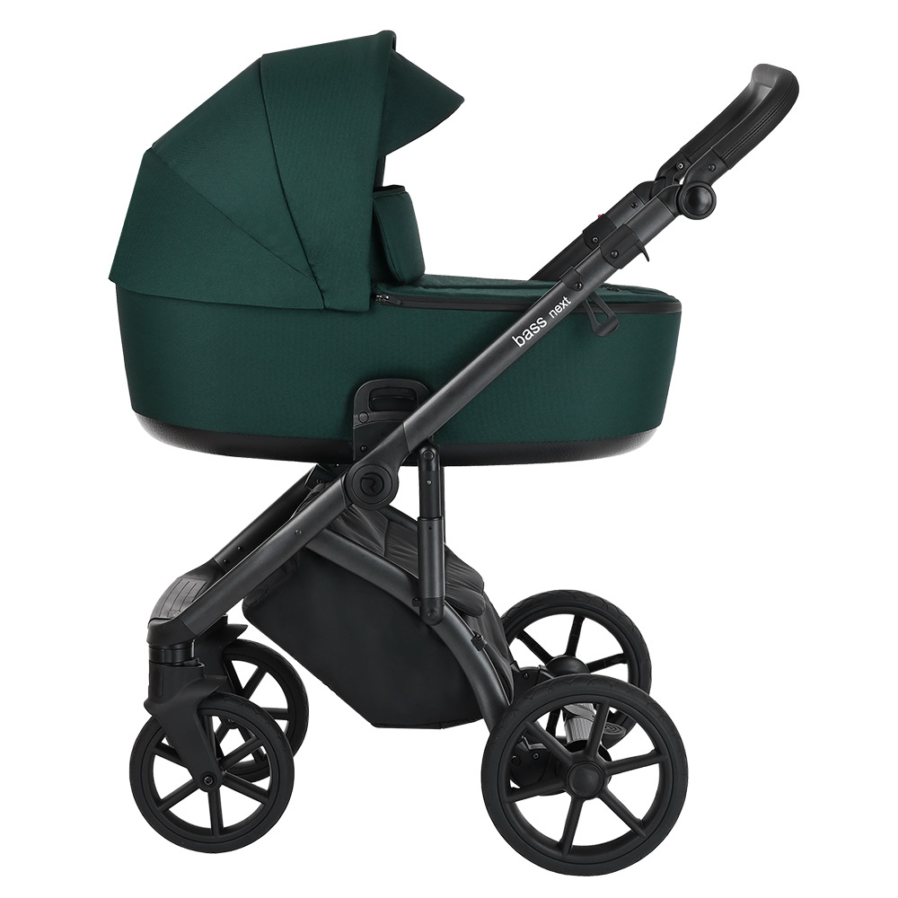 Коляска 3 в 1 Roan Bass Next Emerald Mood/Black/ руч.Черный