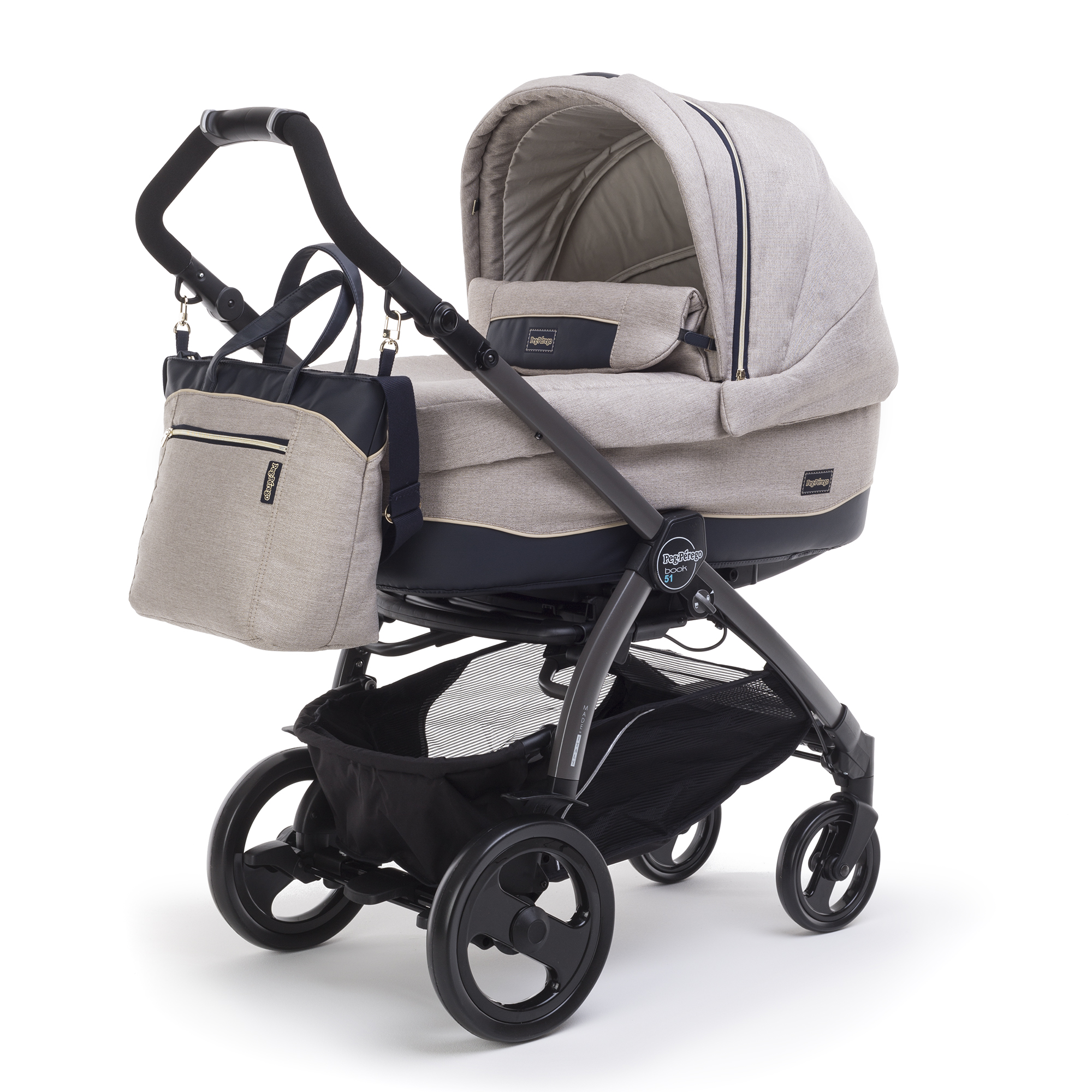 Коляска для новорожденных Peg Perego Book 51 Primonido Luxe Beige