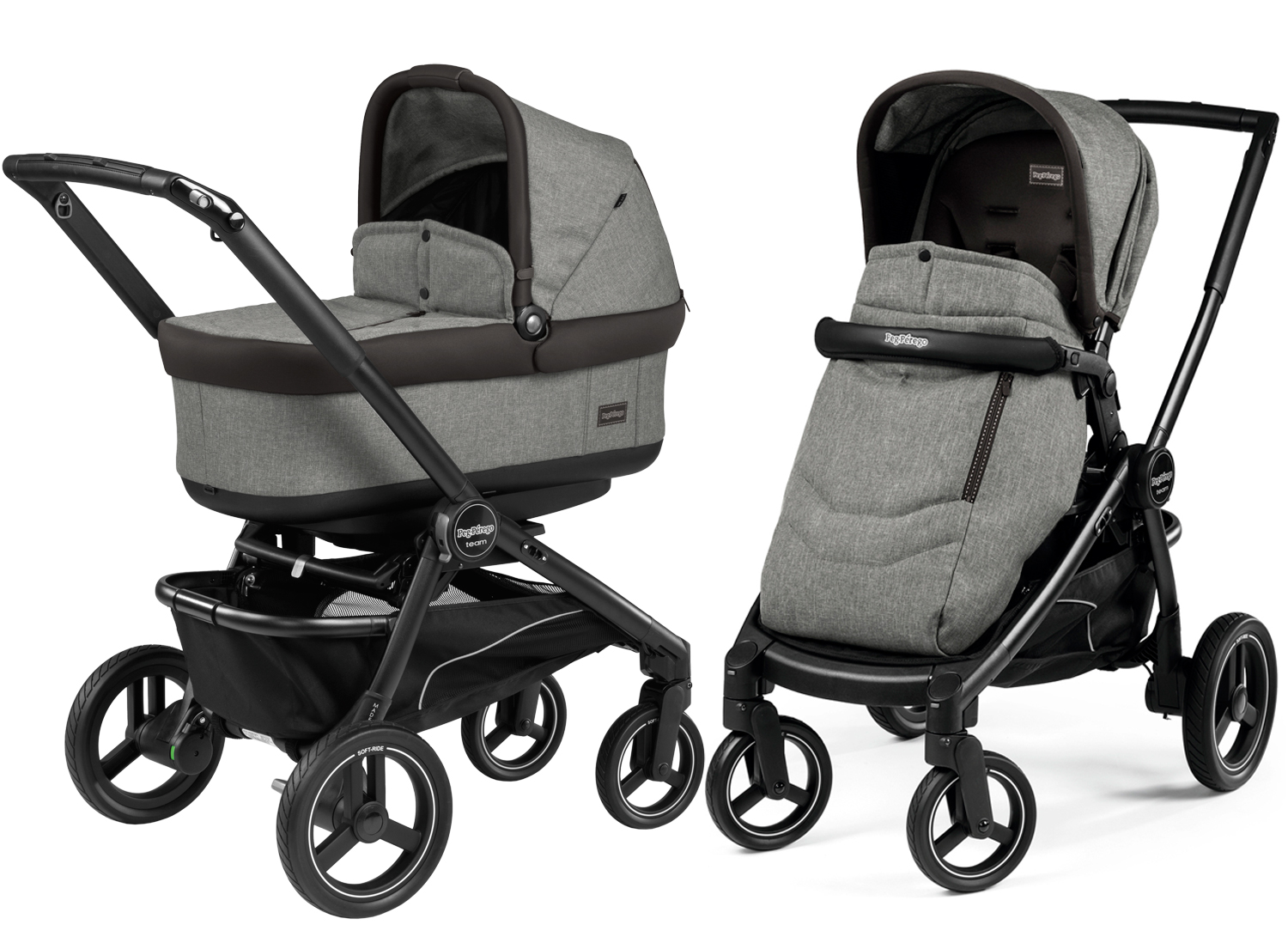 Коляска 2 в 1 Peg Perego Team Pop Up Combo Atmosphere