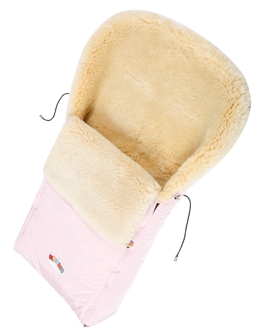 Детский конверт из медицинской овчинки «Кроха» Classic XI Pink XI
