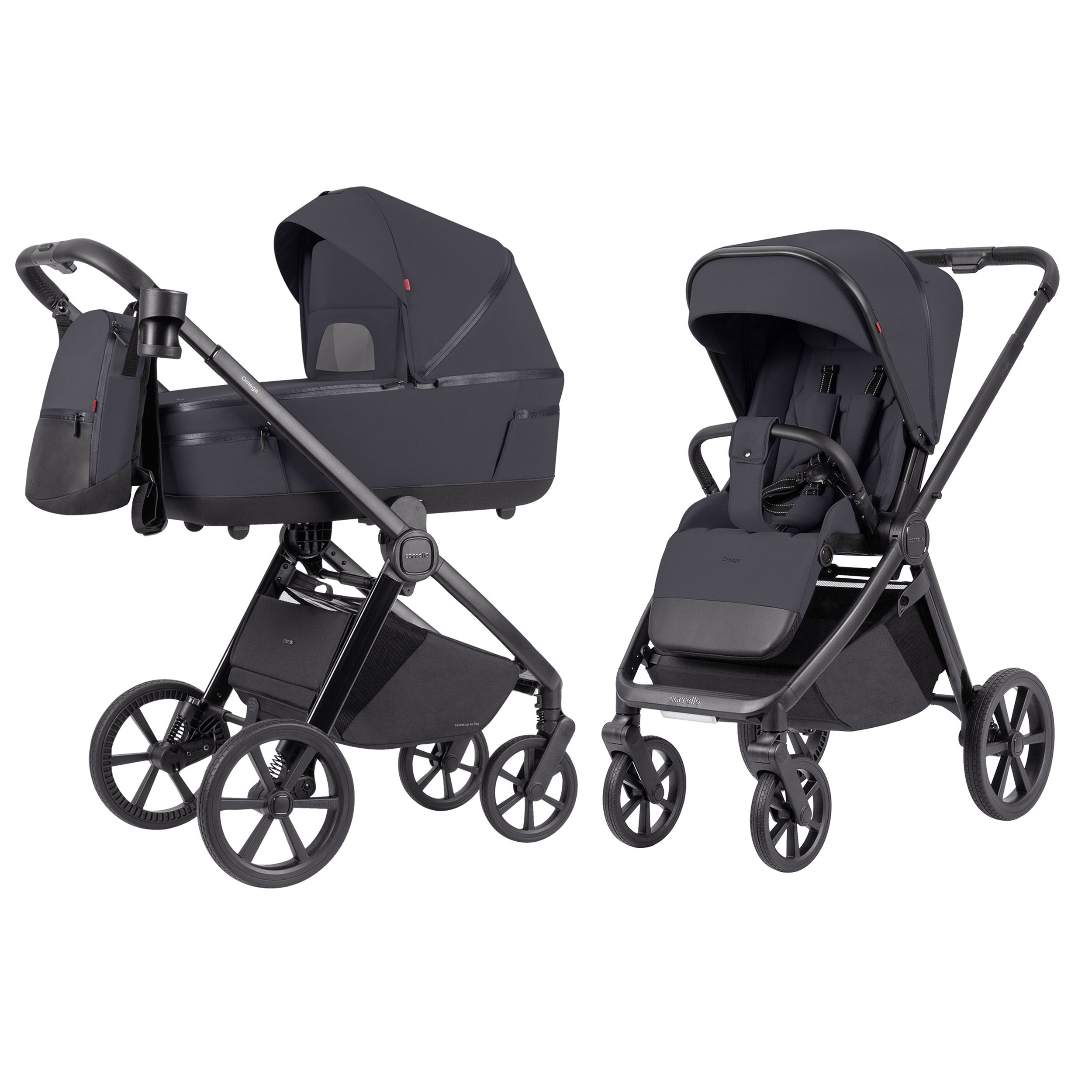 Коляска 2 в 1 Carrello Omega + CRL-6540 Meteor Grey