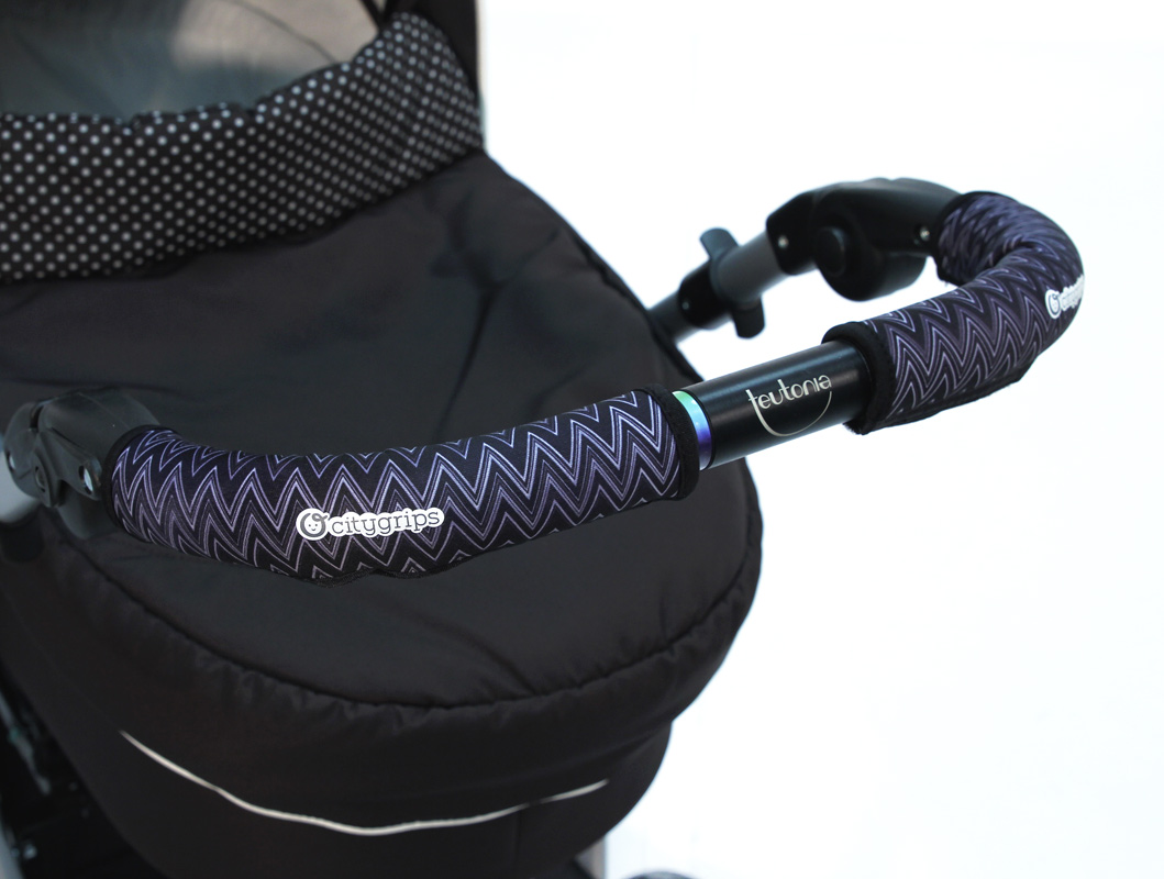 Чехлы Choopie CityGrips на ручки для универсальной коляски длинные 514 ZigZag Black
