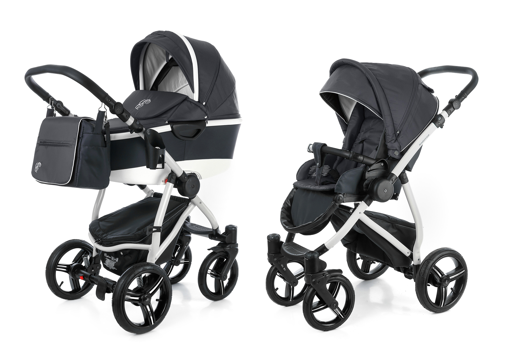 Коляска 2 в 1 Esspero Newborn Lux Alu (шасси Grey) Dark