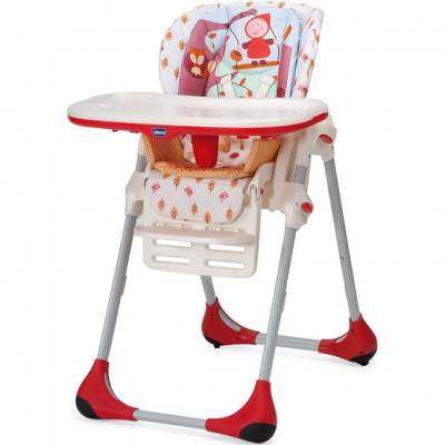 Стульчик Chicco New Polly (4 колеса) Happy Land